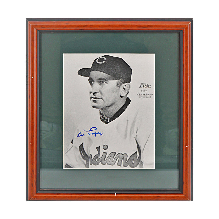 Al Lopez Cleveland Indians Autographed Signed 8x10 Framed Photo (JSA COA #CE61094)
