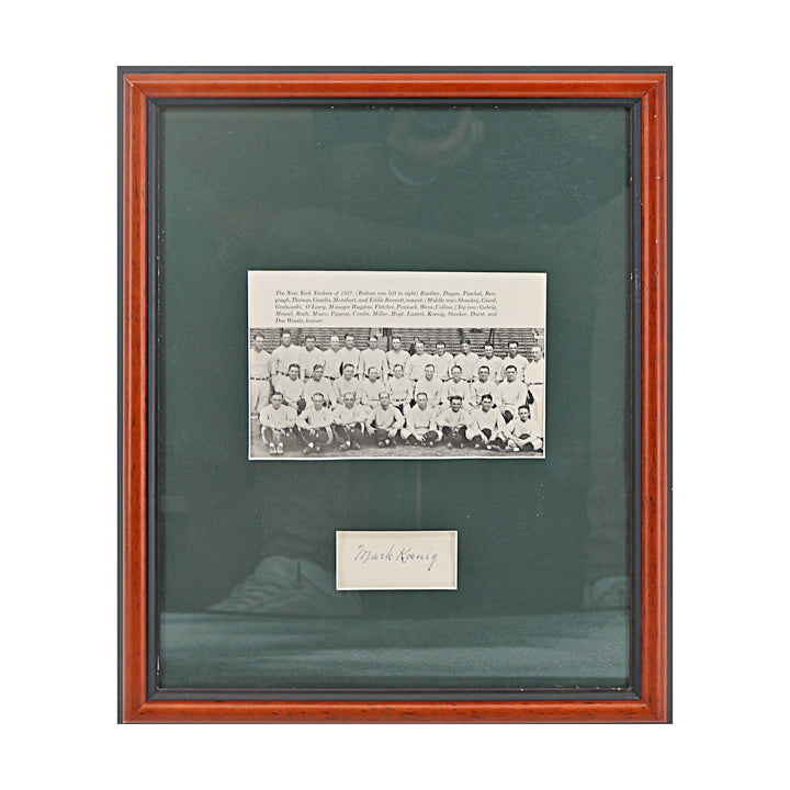 Mark Koenig New York Yankees Autographed Signed Framed Cut Collage (JSA COA #CE61096)