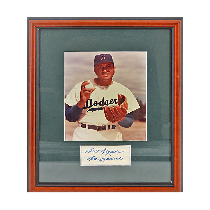 Don Newcomb Brooklyn Dodgers Autographed Signed Framed Cut Collage (JSA COA #CE61097)