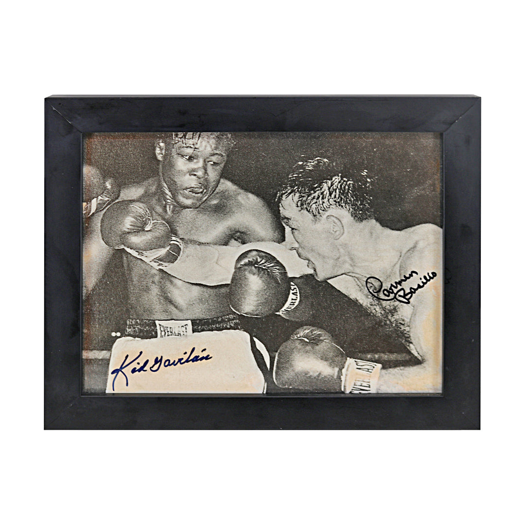 Carmen Basilio, Kid Gavilan Boxing Autographed Signed 8x10 Framed Photo (JSA COA #CE61130)