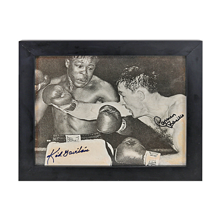 Carmen Basilio, Kid Gavilan Boxing Autographed Signed 8x10 Framed Photo (JSA COA #CE61130)