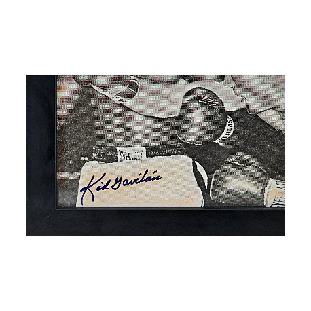 Carmen Basilio, Kid Gavilan Boxing Autographed Signed 8x10 Framed Photo (JSA COA #CE61130)