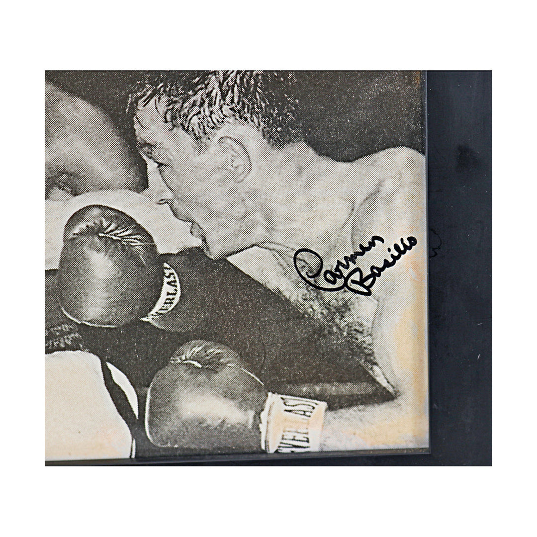Carmen Basilio, Kid Gavilan Boxing Autographed Signed 8x10 Framed Photo (JSA COA #CE61130)