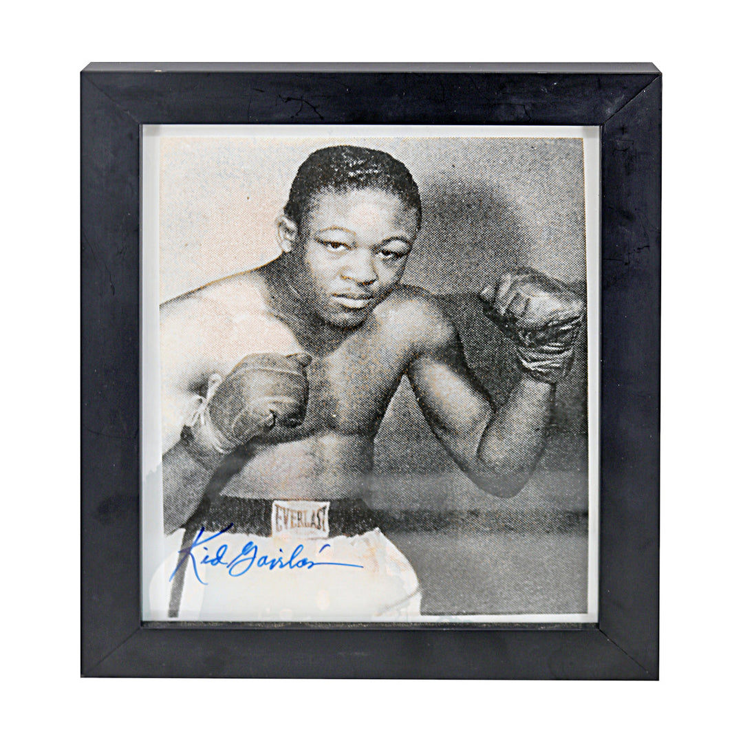 Kid Gavilan Boxing Autographed Signed 8x10 Framed Photo (JSA COA #CE61131)