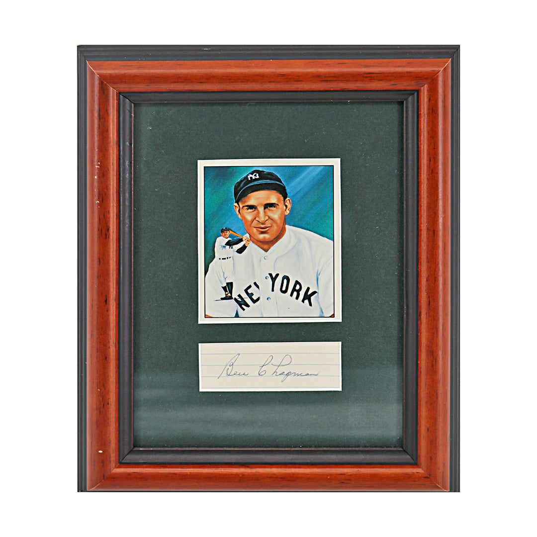 Ben Chapman  New York Yankees Autographed Signed Framed Cut Collage (JSA COA #CE61103)