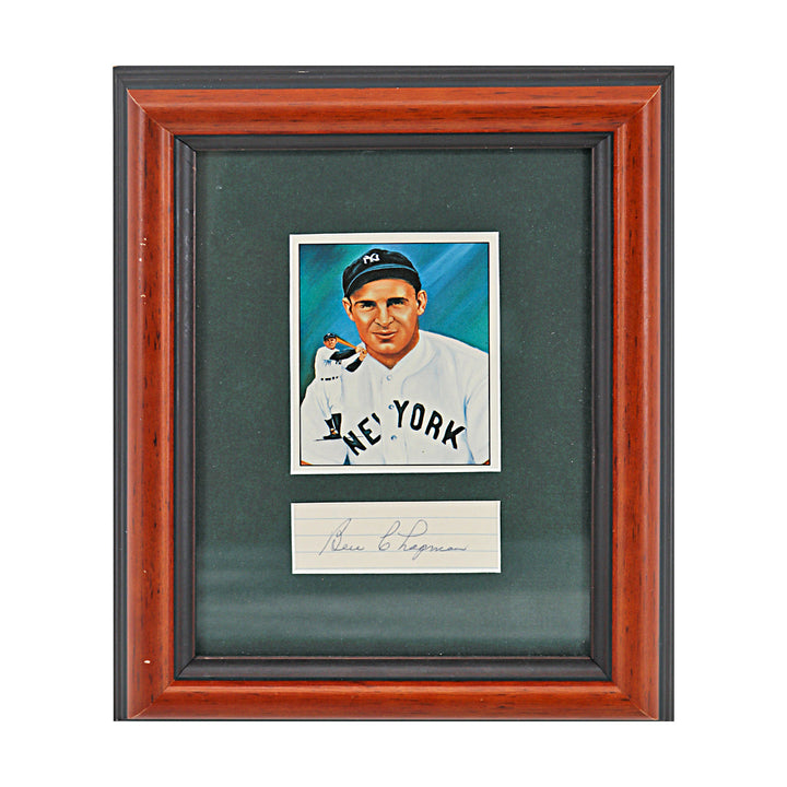 Ben Chapman  New York Yankees Autographed Signed Framed Cut Collage (JSA COA #CE61103)