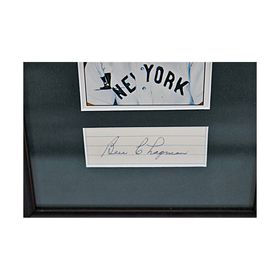 Ben Chapman  New York Yankees Autographed Signed Framed Cut Collage (JSA COA #CE61103)