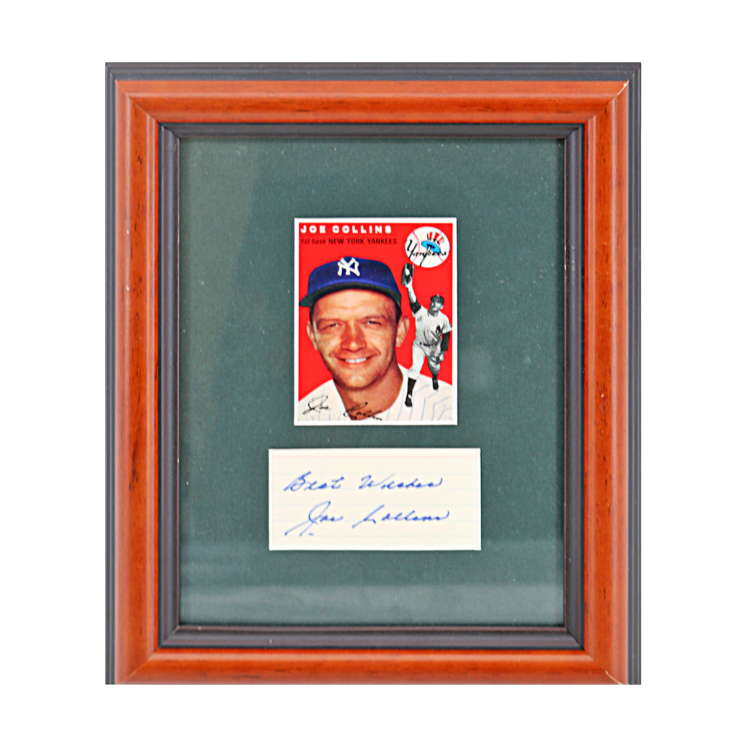 Joe Collins New York Yankees Autographed Signed Framed Cut Collage (JSA COA #CE61104)
