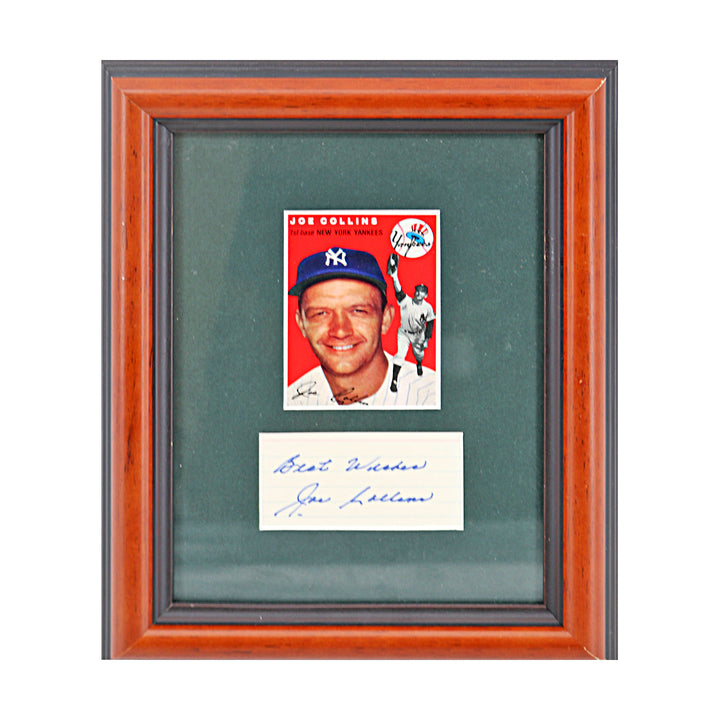 Joe Collins New York Yankees Autographed Signed Framed Cut Collage (JSA COA #CE61104)