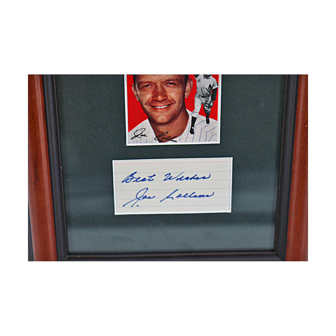 Joe Collins New York Yankees Autographed Signed Framed Cut Collage (JSA COA #CE61104)
