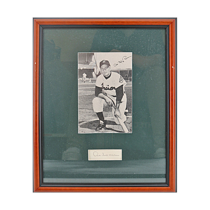 Al Rosen Cleveland Guardians Autographed Signed Framed Cut Collage (JSA COA #CE61127)