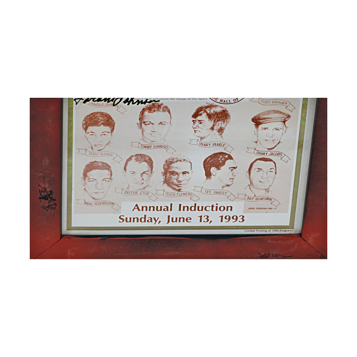 Joey Giardello, Don Dunphy, Gil Clancy, Harold Johnson  Boxing Autographed Signed Framed Hall of Fame Program  (JSA COA #CE61147)