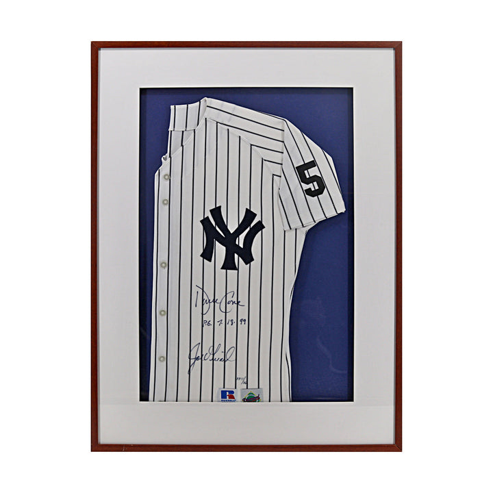David Cone, Joe Girardi  New York Yankees Autographed Signed Framed Yankees Jersey /36 (JSA COA #CE61140)