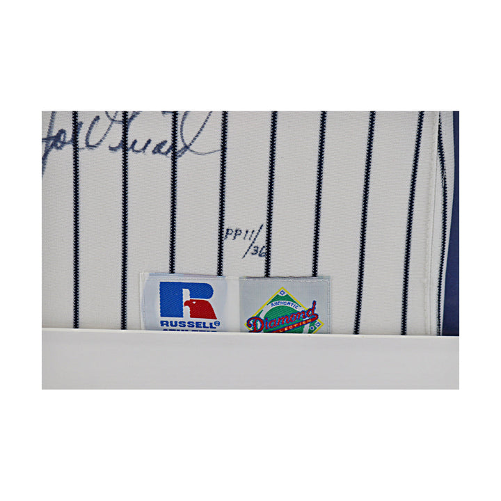 David Cone, Joe Girardi  New York Yankees Autographed Signed Framed Yankees Jersey /36 (JSA COA #CE61140)