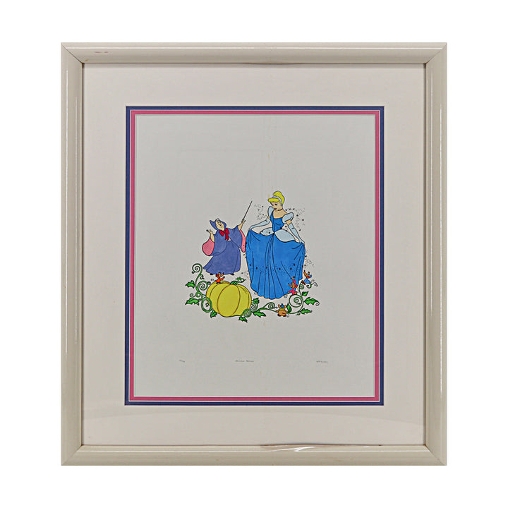 Cindarellas Enchanting Evening Framed 14x18 Hand Painted Artwork #33/100