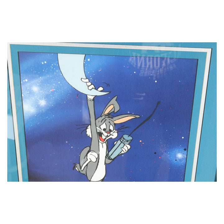 Chuck Jones Autographed Warner Bros 1998 HareDevil Hare Framed 14x33 Fine Art LE 107/500