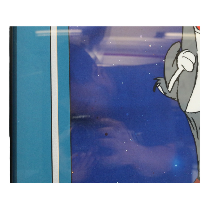 Chuck Jones Autographed Warner Bros 1998 HareDevil Hare Framed 14x33 Fine Art LE 107/500