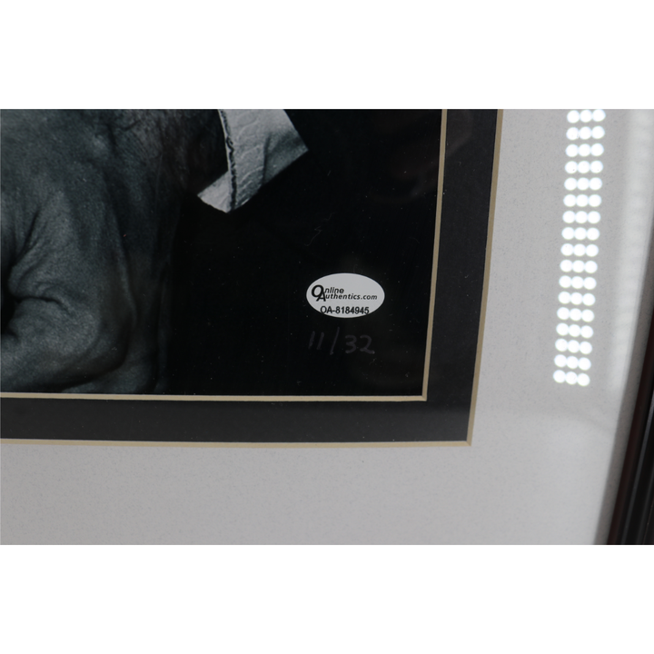 Koufax  Mantle Yankees Dodgers Autographed Signed Framed Photo Cut Collage JSA
