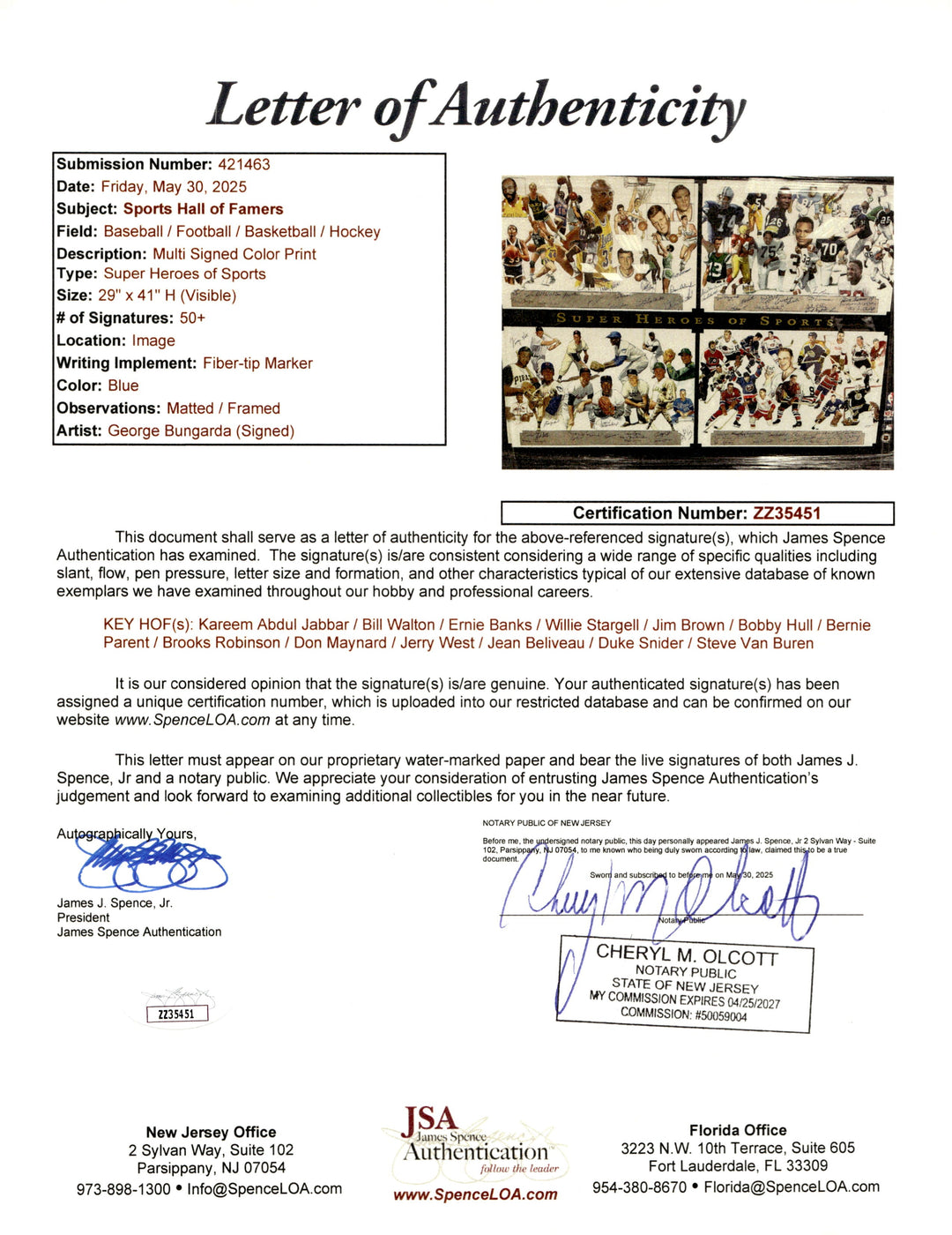 Super Heroes of Sports Autographed Signed Framed Collage 61 Autos JSA LOA