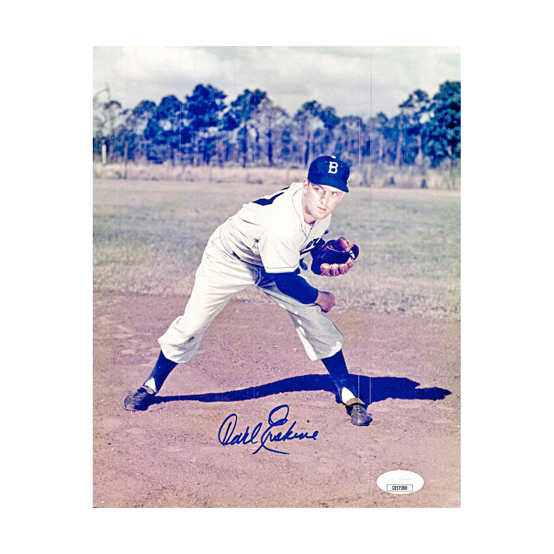 Carl Erskine Brooklyn Dodgers Autographed Signed 8x10 Photo (JSA COA #CE17380)