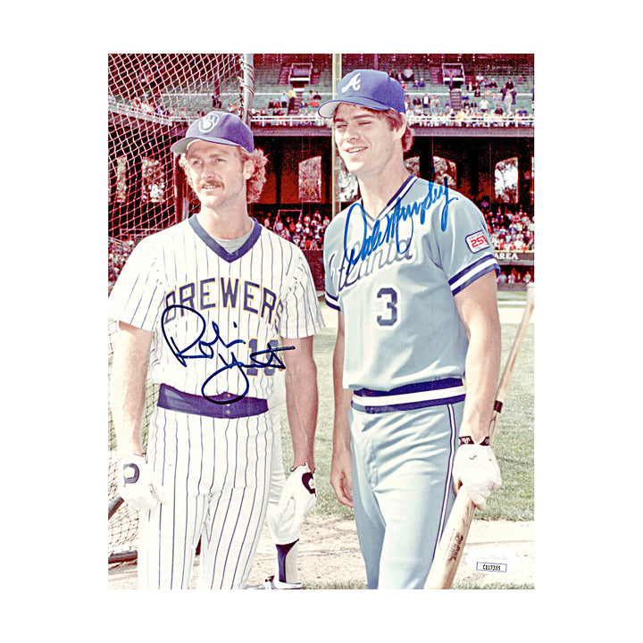 Dale Murphy & Robin Yount Milwaukee Brewers Atlanta Braves Autographed Signed 8x10 Photo (JSA COA #CE17355)