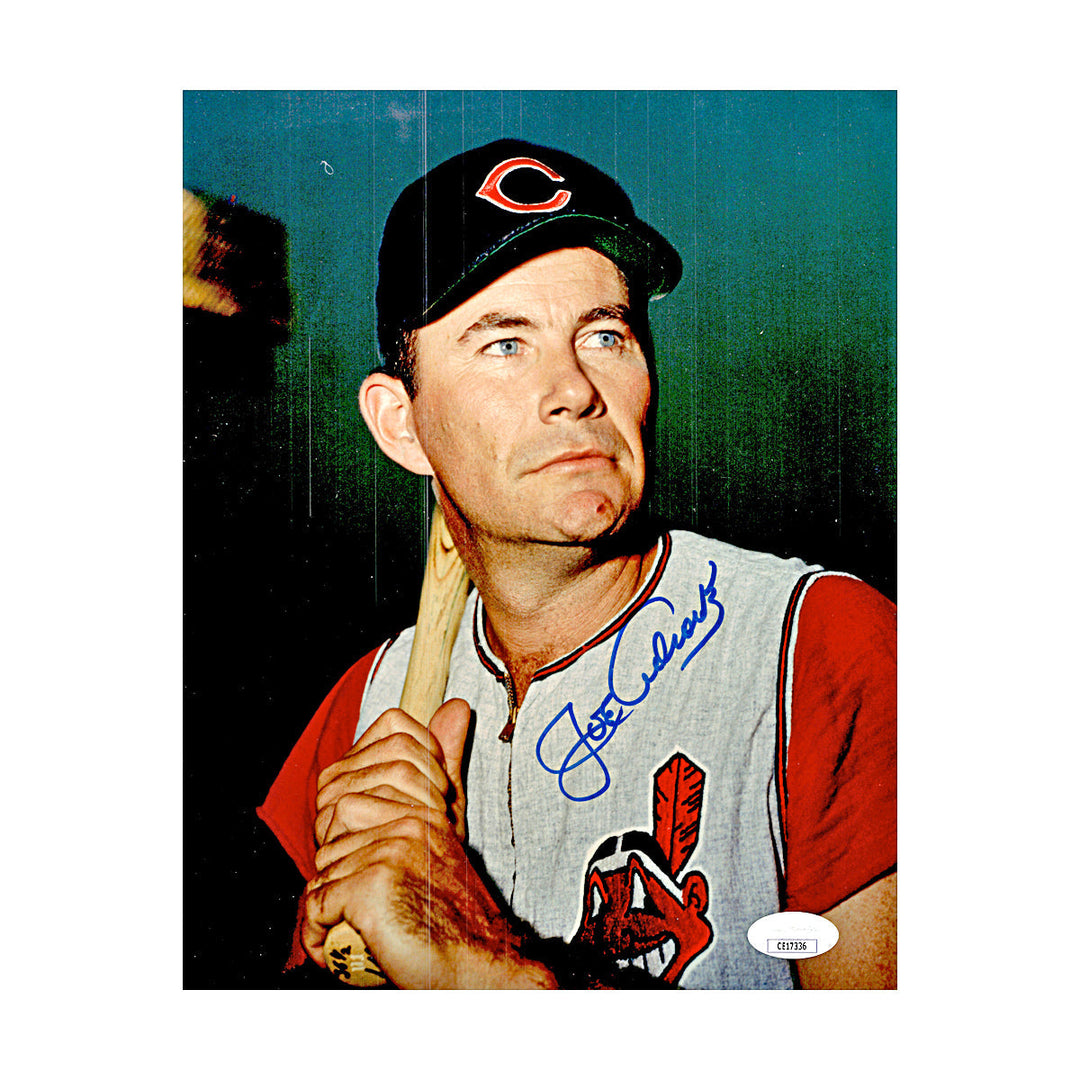 Joe Adcock Cleveland Guardians Autographed Signed 8x10 Photo (JSA COA #CE17336)