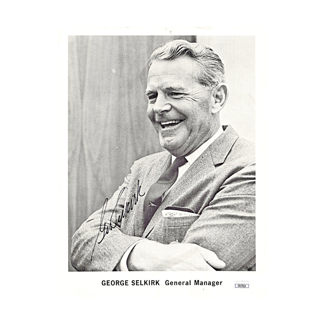 George Selkirk Autograph Signed 8x11 Photo (JSA COA #CE17314) 
