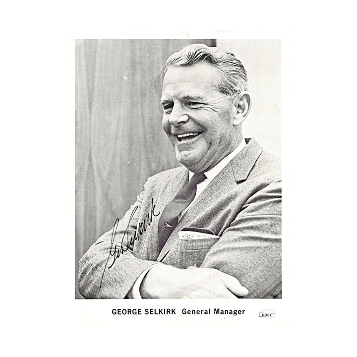 George Selkirk Autograph Signed 8x11 Photo (JSA COA #CE17314) 
