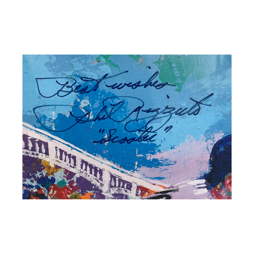 Phil Rizzuto Yankees Autographed Signed Inscribed 12x18 Hall of Fame Poster (JSA