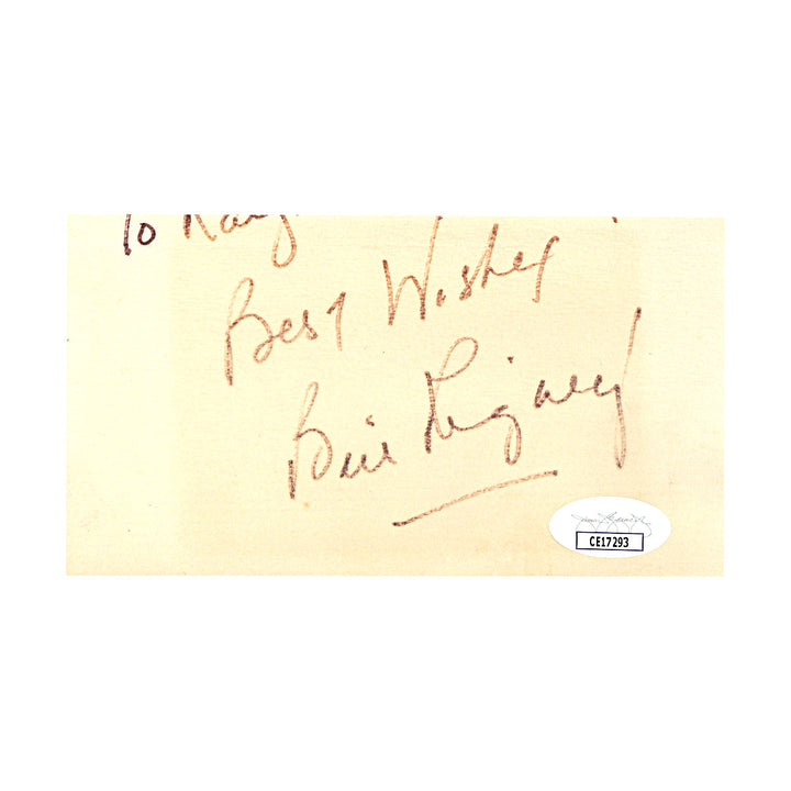Bill Rigney New York Mets Autograph Signed 3.5x5.5 Photo (JSA COA #CE17293)