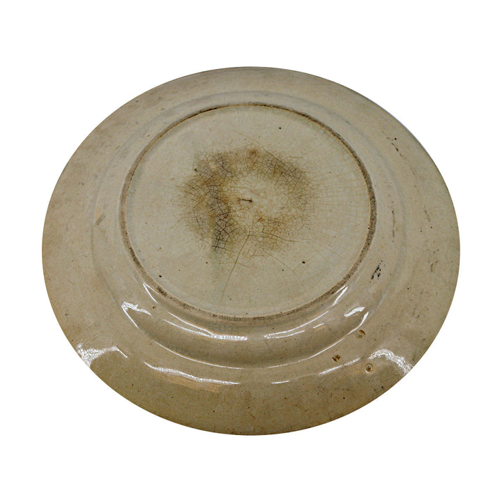 Rare 1860s Staffordshire American Sports Baseball Caught On The Fly ABC Plate
