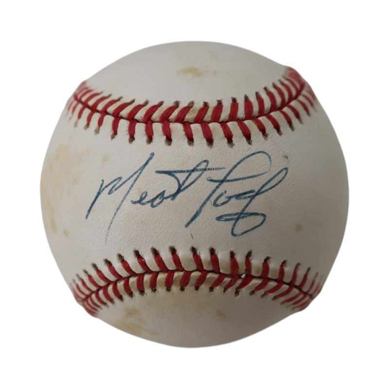 Meat Loaf Actor and Rock Artist Autographed ONL Baseball JSA COA