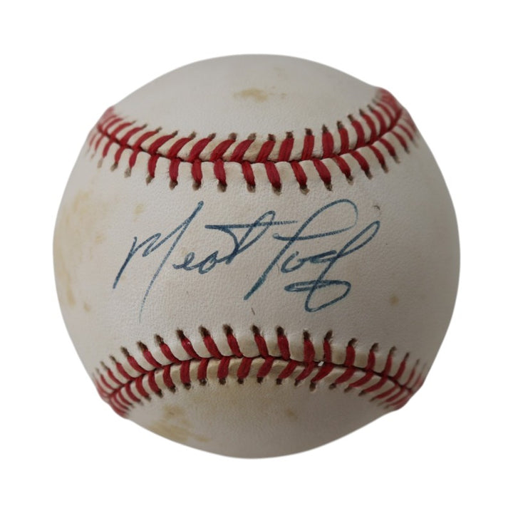 Meat Loaf Actor and Rock Artist Autographed ONL Baseball JSA COA