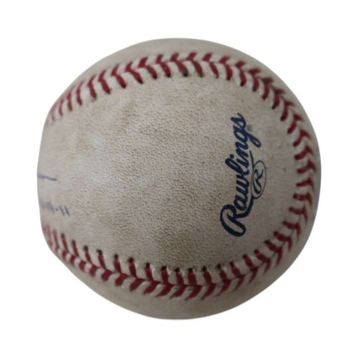 Mariano Rivera New York Yankees Autographed Inscribed Game Used OMLB Baseball MLB Auth FJ806764
