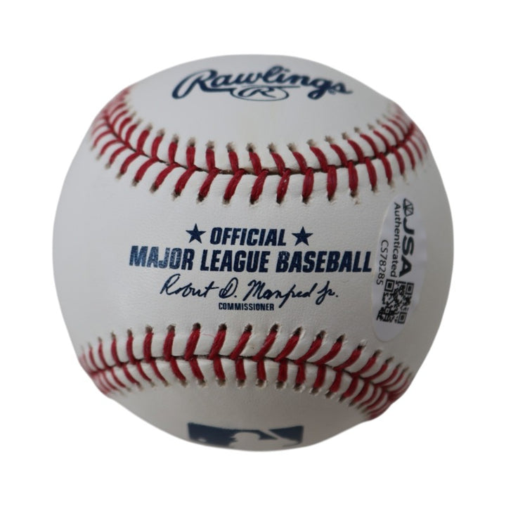 Austin Riley Atlanta Braves Autographed OMLB Baseball JSA COA #CS78285