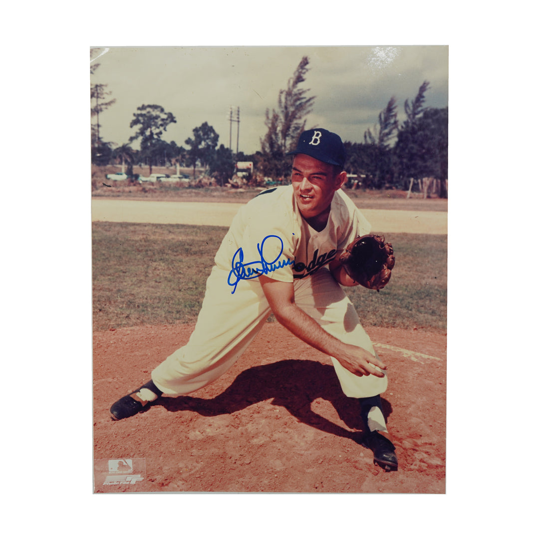 Clem Labine Brooklyn Dodgers Autographed 8x10 Photo SM Holo