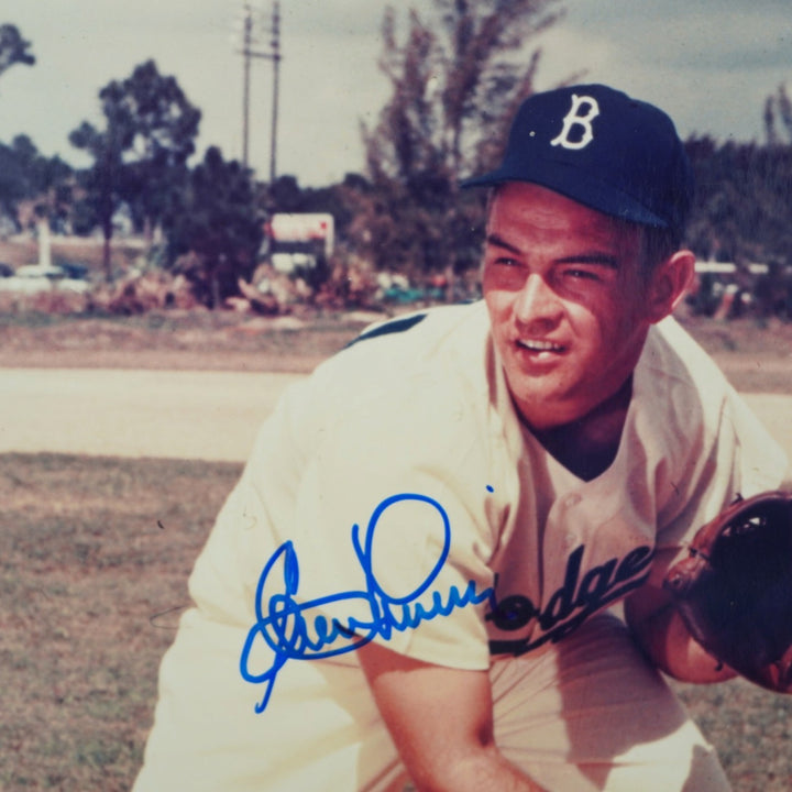 Clem Labine Brooklyn Dodgers Autographed 8x10 Photo SM Holo