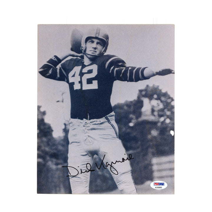 Dick Kazmaier Princeton Tigers Autographed 8x10 Photo PSA COA
