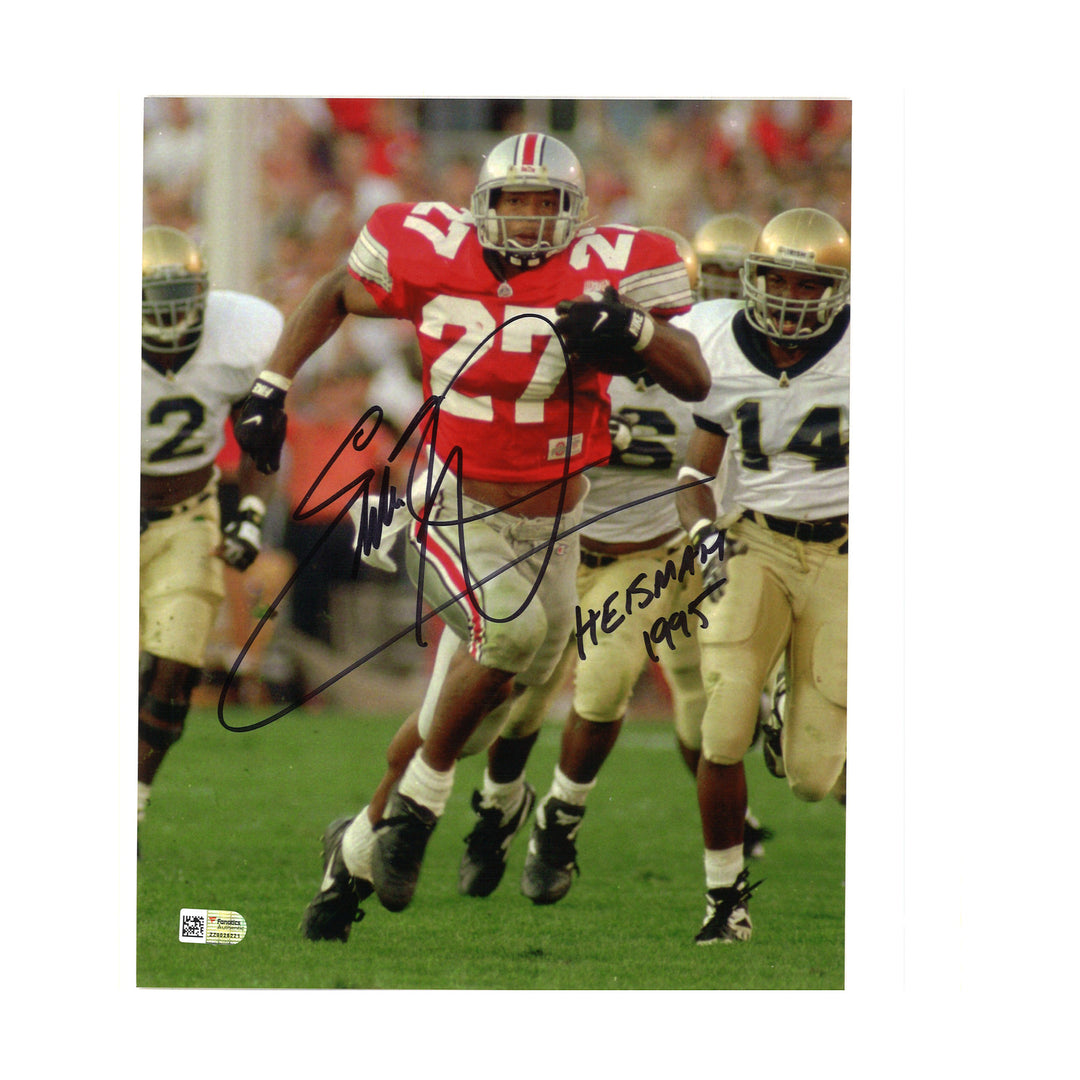 Eddie George Ohio State Buckeyes Autographed Inscribed 8x10 Photo Fanatics Holo
