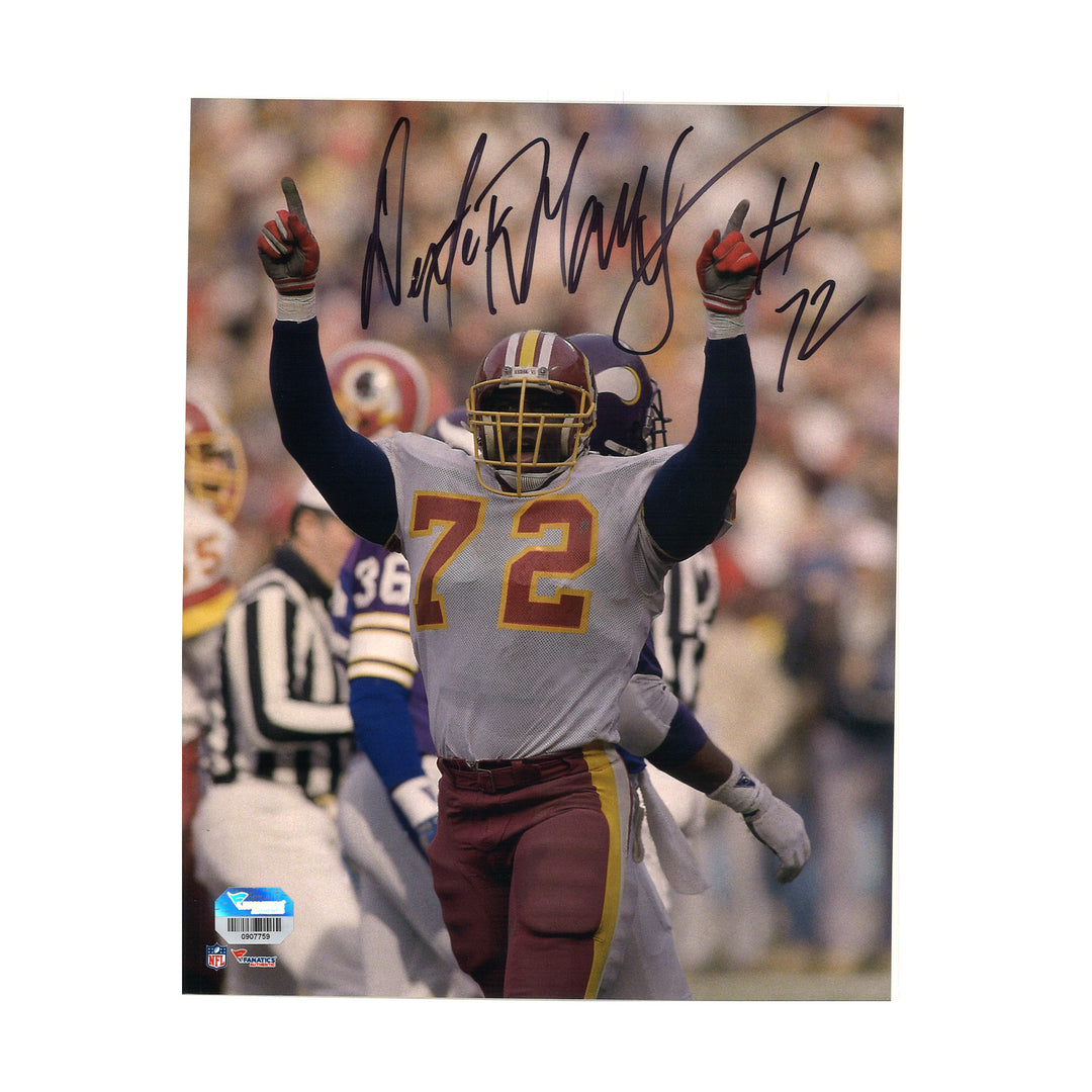 Dexter Manley Washington Redskins Autographed 8x10 Photo Fanatics Holo