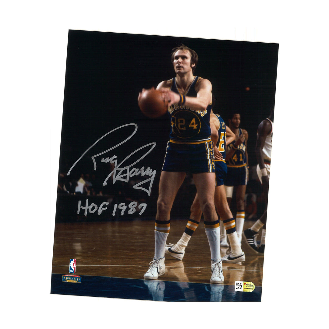 Rick Barry Warriors Signed Inscribed 8x10 Photo Fanatics Holo