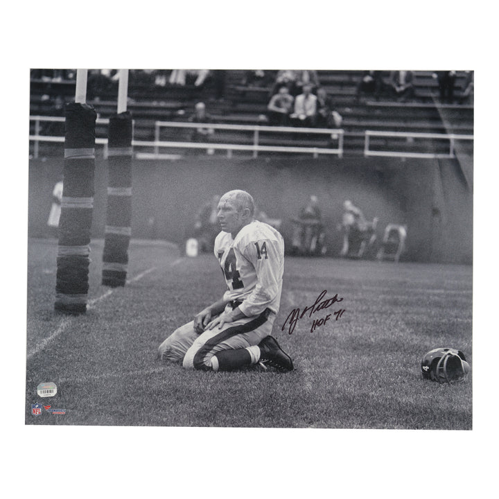 Y.A. Tittle New York Giants Autographed Inscribed 16x20 Photo Fanatics Holo