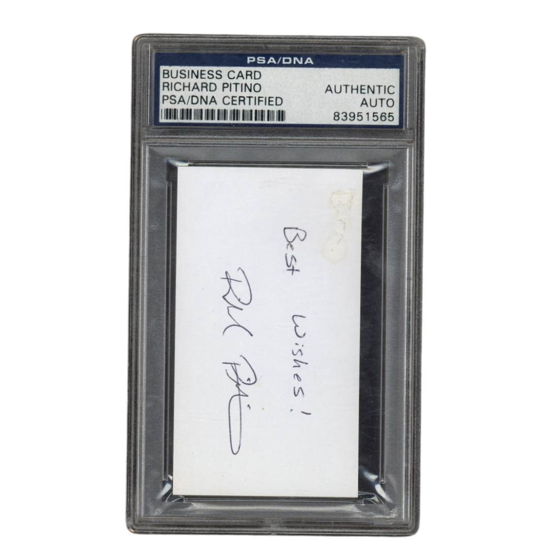 Rick Pitino Autographed Signed Inscribed FIU Basketball Coach Business Card PSA