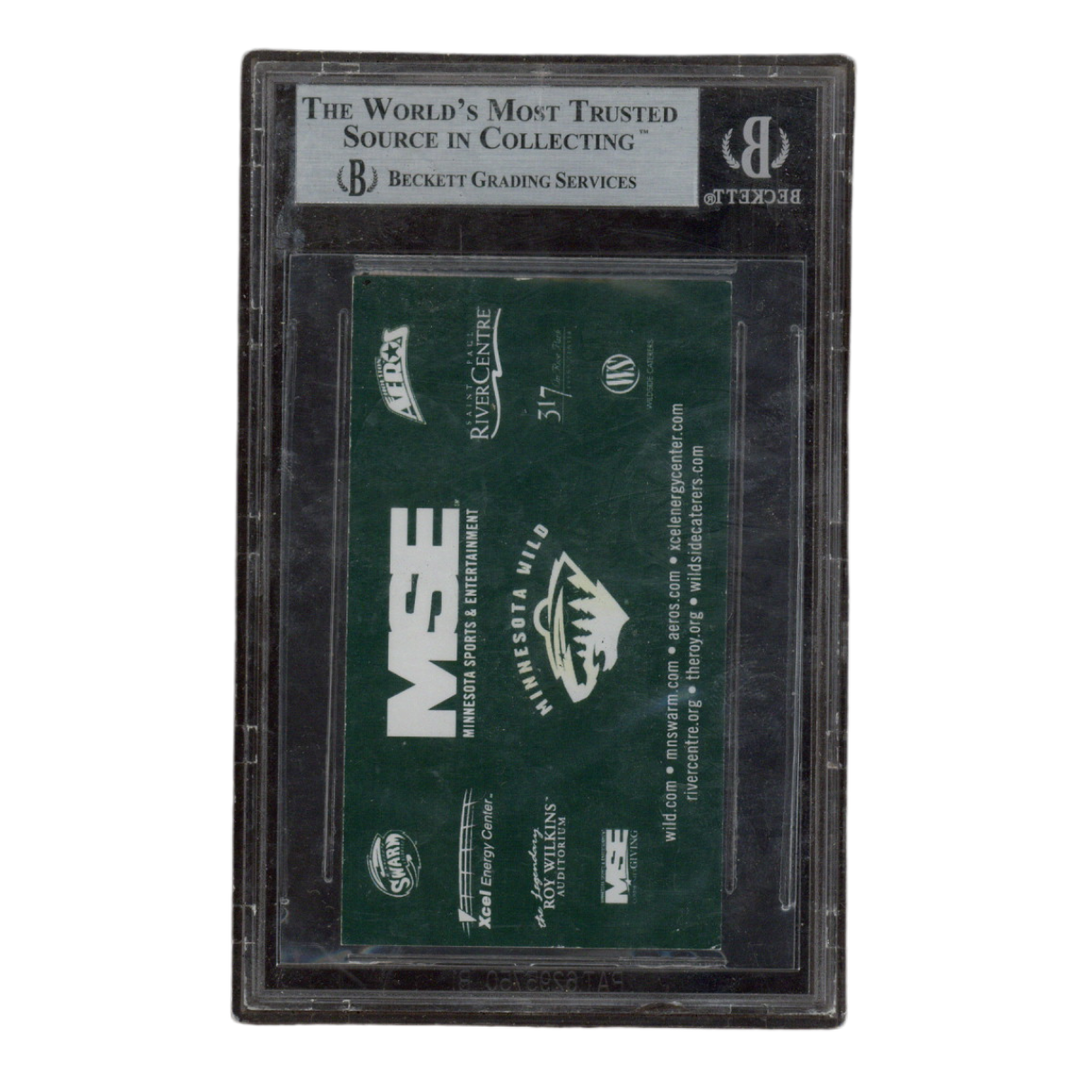 Craig Leipold Autographed Signed Minnesota Wild Business Card Beckett