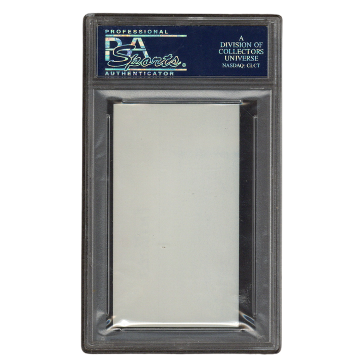 Dick Motta Autographed Signed Washington Bullets Head Coach Business Card PSA