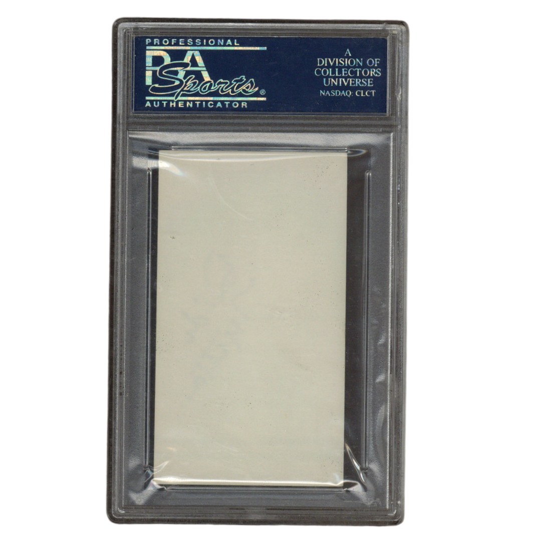 Dick Motta Autographed Signed Dallas Mavericks Head Coach Business Card PSA