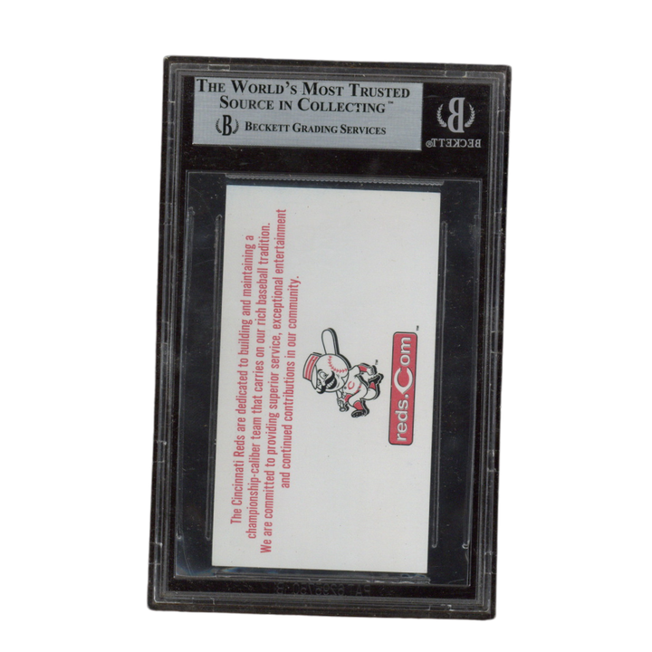 W Joseph Williams Jr Autographed Signed Reds Chairman Business Card Beckett