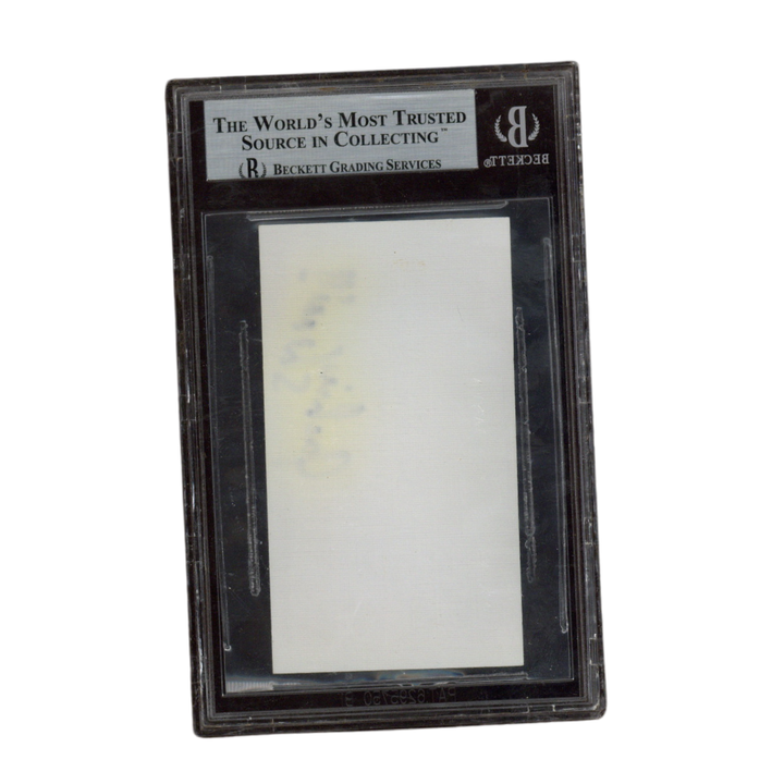 Jackie W Sherrill Autographed Signed Mississippi State Business Card Beckett