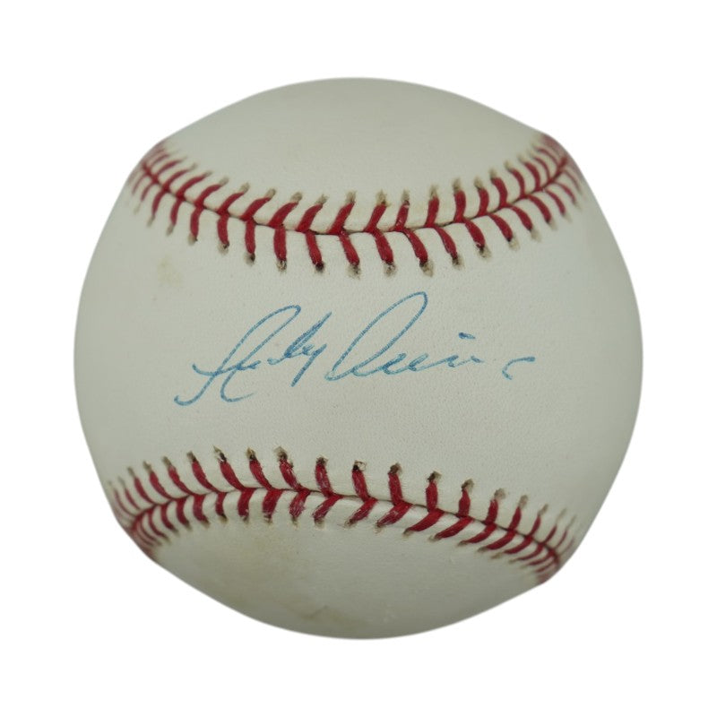 Andy Phillips New York Yankees Autographed OMLB Baseball Steiner Holo/MLB AUTH