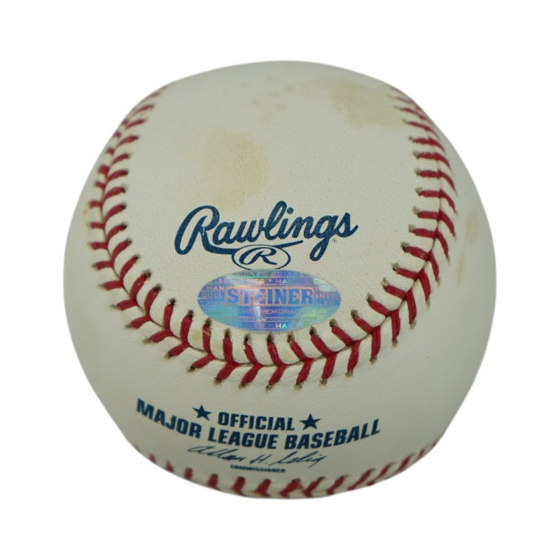 Andy Phillips New York Yankees Autographed OMLB Baseball Steiner Holo/MLB AUTH
